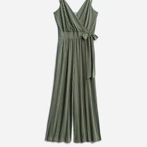 Green Crop Jumpsuit